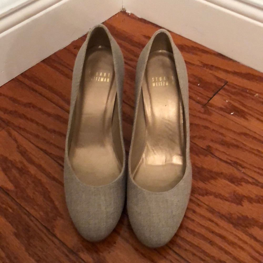 Stuart Weitzman Linen Pumps